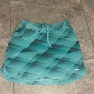 Slazenger Blue Mini Bubble Skirt with Quilted Style for Athletic Wear